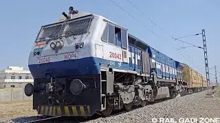07855 Akola - Purna Passenger Train with Gooty WDP4 Locomotive | Train Videos Indian Railways #wdp4
