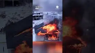 Crews Battle House Fire in Snowy, Frigid Conditions in Nags Head