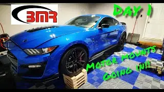Установка GT500 3.8 Whipple 2020! День 1. Крепления двигателя BMR