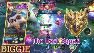 THE BEST SQUAD - GAMEPLAY DIGGIE - BUILD TOP 1 GLOBAL DIGGIE - MOBILE LEGENDS - MLBB