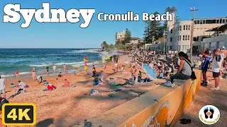 4K Walking Tour Sydney, Australia 🇦🇺 Cronulla Beach