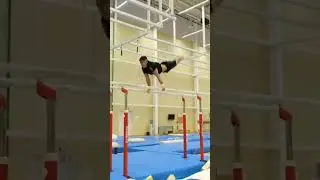 Triple back dismount on pbars #pbars #parallelbars #pbarsdismount #tripleback #mengymnastics #flips