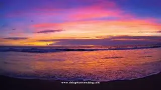 Serene Sunset: 1 Hour Relaxing Ocean Waves for Stress Relief and Deep Relaxation