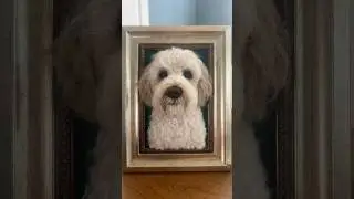 Luna 😍 #dogportrait #dog #needlefelting #art #artist