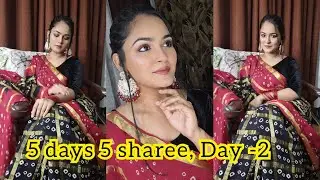 Day 2/5 , 5 days 5 sharee | | Makeup tutorial | | ShinyUni Nazrana 