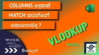 Columns දෙකක් match කරන්නේකොහොමද? VLOOKUP in SINHALA