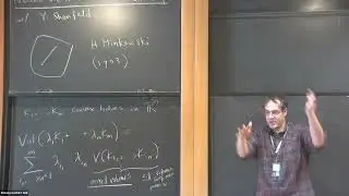 Around the Alexandrov-Fenchel Inequality - Ramon Van Handel