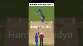 Real Cricket 24 &ndash; Реалистичные действия индийских боулеров 💥 #shorts #realcricket24 #viral