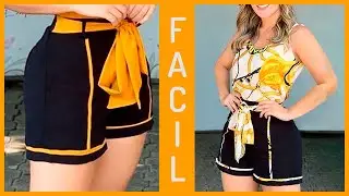 TUTORIAL SHORT Y BLUSA Conjunto para dama