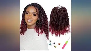 10 Inches Bomb Twist Crochet Hair 6 Packs Bomb Spring Twist Hair Prelooped Crochet review