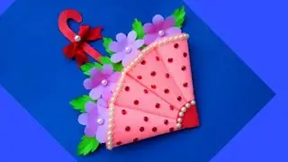 How to make umbrella greeting card/diy birthday card/greeting card