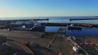 French Fishing Boat Bressay Bank FV, came into Peterhead Harbour spotted with Dji Neo Drone