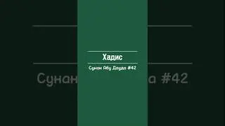Сунан Абу Дауда #42