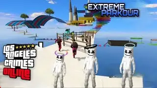 LOS ANGELES CRIME ONLINE extreme Parkour map gameplay like a GTA V #LAC