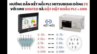 HƯỚNG DẪN KẾT NỐI HMI WEINTEK VỚI PLC MITSUBISHI FX VÀ ĐẶT MẬT KHẨU CHO PLC HMI