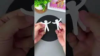 Let's make dancing little people with tissue paper! Simple and fun!