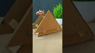 DIY how to make a triangle shape Robot 🤖😄#amazing #youtubeshorts #craft #viral