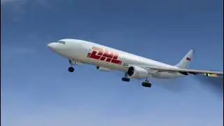 DHL Flight 921 - Landing Animation 