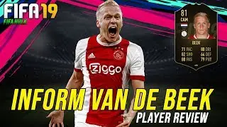 FIFA 19 IF VAN DE BEEK REVIEW | FUT19 INFORM 81 VAN DE BEEK REVIEW w/ DETAILED PERFORMANCE STATS