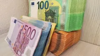 COUNTING- 20, 50, 100, 200, 500 EURO !!!
