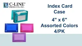 4 x 6 Index Card Case  - C-Line Products - 58446