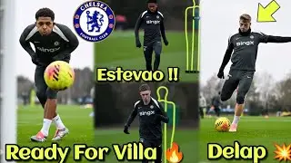 ENZO MARESCA CONFIRMS EST&Ecirc;V&Atilde;O AND LIAM DELAP BACK IN TRAINING AND AVAILABLE VS ASTON VILLA 🚨🔵