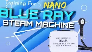 DEMO HOW TO USE Nano Blue ray Hair Steam - Perfect Bleached Damage and Hair Color