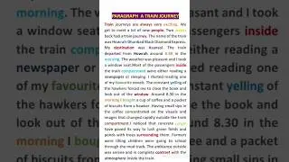 PARAGRAPH ON TRAIN JOURNEY FOR ALL STUDENTS ।।#ENGLISH #AMBITIOUS