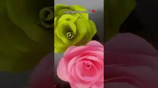 DIY Paper Roses | Handmade Love ❤️#shorts#youtubeshorts#paperflower#paperrose#diycraft