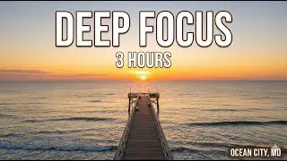 Relaxing Ocean Waves • 3 Hours White Noise • Ocean City, Maryland 4K
