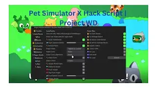 Roblox Pet Simulator X Hack Script SHOWCASE | Project WD | Auto farm, Auto hatch,  Etc. |