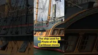 This is the ship used to film the movie Pirate of the Caribbean | in San Diego Bay Museum #shorts