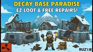 ALMOST 100 SUBS! | 3K Hour Noob Finds DECAY BASE GOLD (Rust Solo Grind)