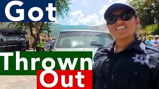 Jalpan Mexico. The Cute Cop was nice and the restaurant owner flipped out.