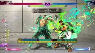 sf6 sagat max damage 0 gauge combo