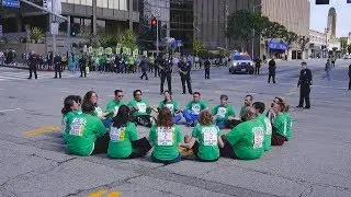 AFSCME protests in Westwood