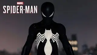 Spider-Man PC - Back in Black Symbiote Suit MOD Free Roam Gameplay!