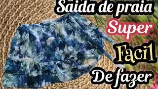 como fazer saida  de praia SUPER FÁCIL E RÁPIDO PARA INICIANTES NA COSTURA #costura #diy