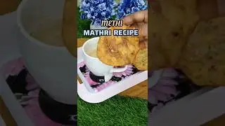Crispy Methi Mathri Recipe 😀#short #mathri #viral