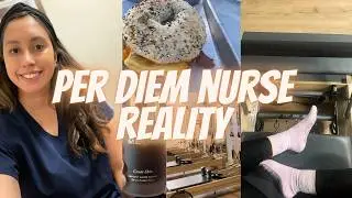 Reality of per diem nursing: flexed off work 3 days, pilates, wellness, merit beauty haul