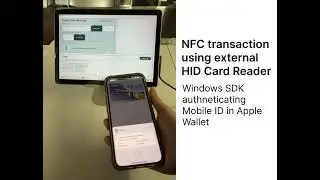 Tap2iD SDK (Windows) authenticating Mobile ID in Apple Wallet with HID OMNI Key