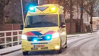 A1, Otaris TGE Ambulance 02-111 Bolsward van en naar een medisch incident in Harlingen 