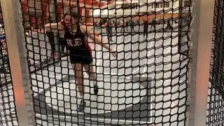 NCHS senior Alesha Lane competes in the shot put