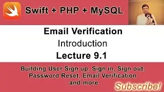 Email Verification Feature. Video 1. Swift+PHP+MySQL.
