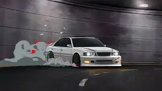 White Toyota Drifting (Anime 4K Wallpaper : Desktop)