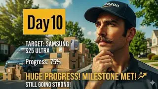 Amazon delivery day 10 | 90 days challenge to buy s25 ultra #bajaj110 #platina110 #minivlog #vlog 
