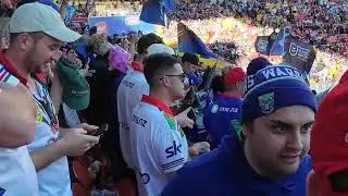New Zealand Warriors V Penrith Panthers end of game celebrations in the Warriors section!