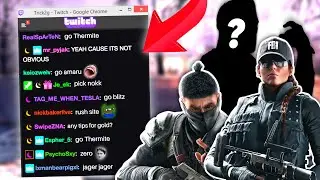 I Let Twitch Chat Choose My Operator EVERY Round - Rainbow Six Siege