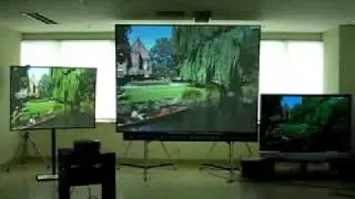 Home theater screen in daylight? Let's compare to TV / Mocom screen