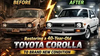 Abandoned Toyota Corolla Gets a Full Restoration | Car Restoration
